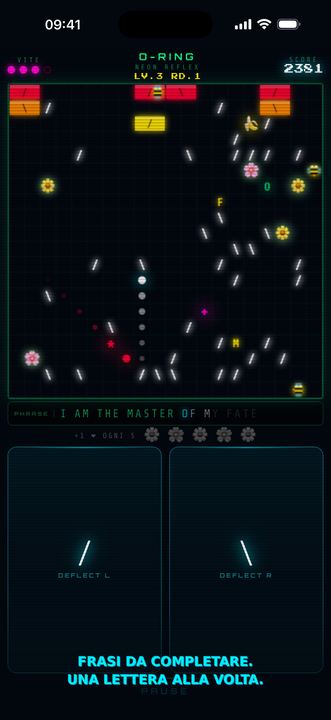 Screenshot gameplay O-RING: Neon Reflex